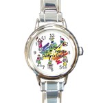 Organize Round Italian Charm Watch