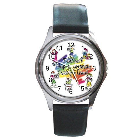 Organize Round Metal Watch from UrbanLoad.com Front