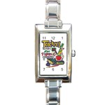 Professions Rectangular Italian Charm Watch