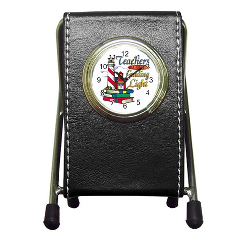 Guiding Pen Holder Desk Clock from UrbanLoad.com Front