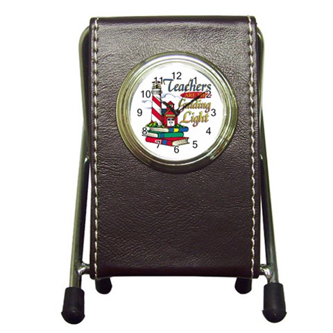 Guiding Pen Holder Desk Clock from UrbanLoad.com Front