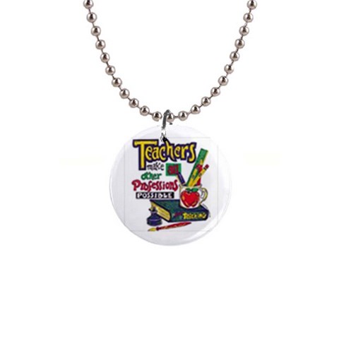 Professions 1  Button Necklace from UrbanLoad.com Front