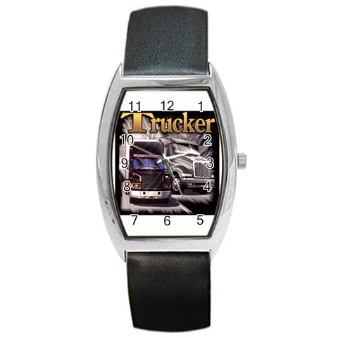 Trucker Barrel Style Metal Watch from UrbanLoad.com Front