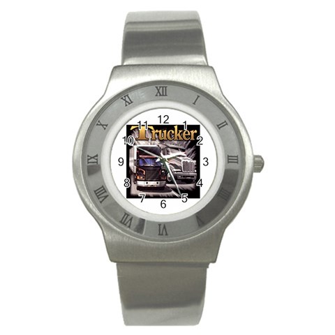 Trucker Stainless Steel Watch from UrbanLoad.com Front