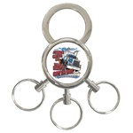 Man 3-Ring Key Chain