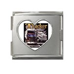 Trucker Mega Link Heart Italian Charm (18mm)