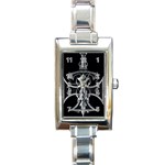 Cross Rectangular Italian Charm Watch