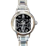 Cross Round Italian Charm Watch