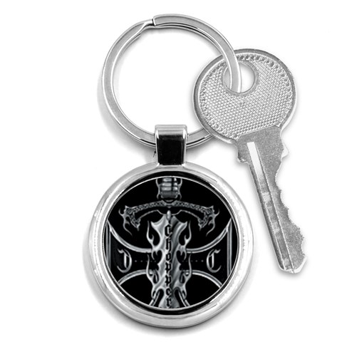 Cross Key Chain (Round) from UrbanLoad.com Front