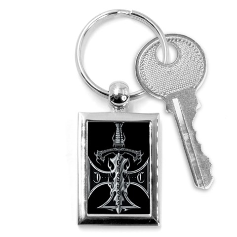 Cross Key Chain (Rectangle) from UrbanLoad.com Front