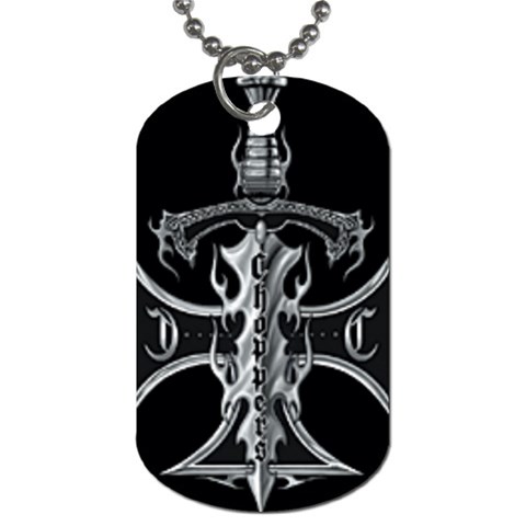 Cross Dog Tag (One Side) from UrbanLoad.com Front