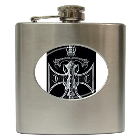 Cross Hip Flask (6 oz) from UrbanLoad.com Front