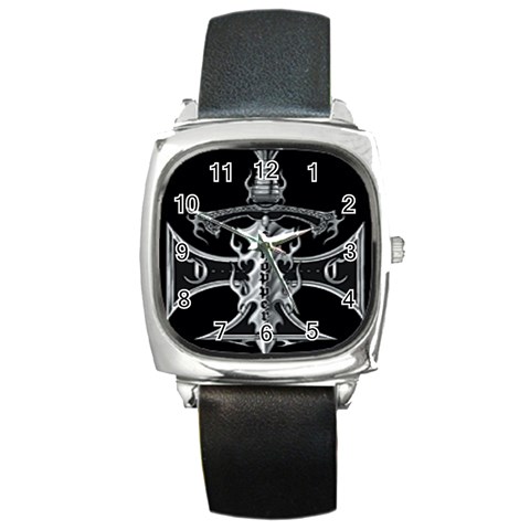 Cross Square Metal Watch from UrbanLoad.com Front