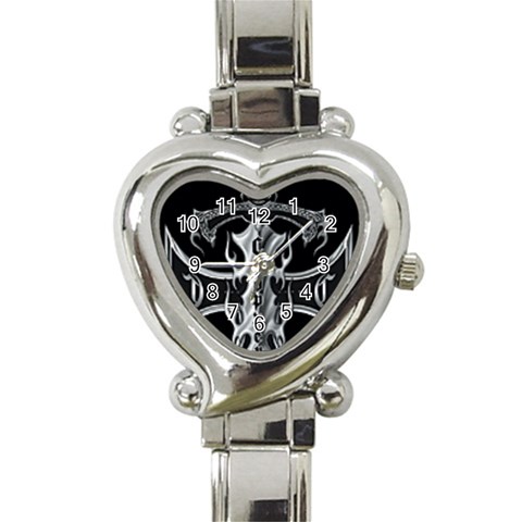 Cross Heart Italian Charm Watch from UrbanLoad.com Front
