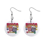 Bingo Game 1  Button Earrings