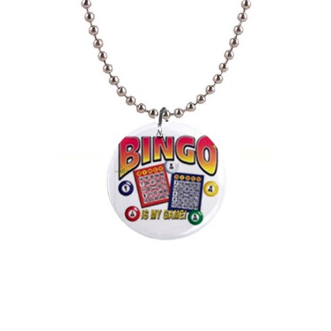 Bingo Game 1  Button Necklace from UrbanLoad.com Front
