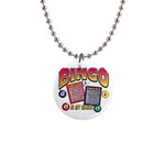 Bingo Game 1  Button Necklace