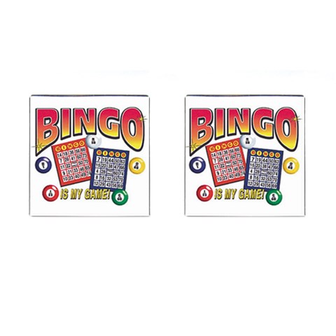 Bingo Game Cufflinks (Square) from UrbanLoad.com Front(Pair)