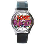 Love Bingo Round Metal Watch