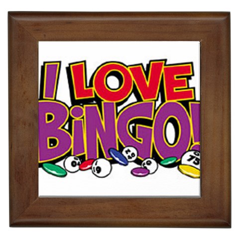 Love Bingo Framed Tile from UrbanLoad.com Front