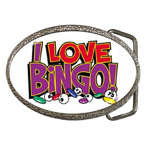 Love Bingo Belt Buckle from UrbanLoad.com Front