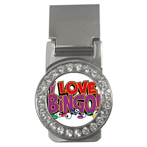 Love Bingo Money Clip (CZ) from UrbanLoad.com Front