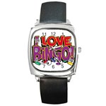 Love Bingo Square Metal Watch