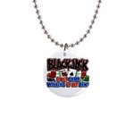 Blackjack 1  Button Necklace