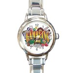 Gambling Round Italian Charm Watch