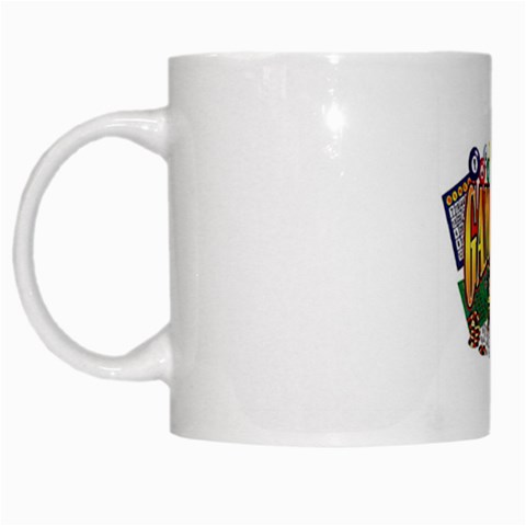 Gambling White Mug from UrbanLoad.com Left