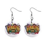 Gambling 1  Button Earrings