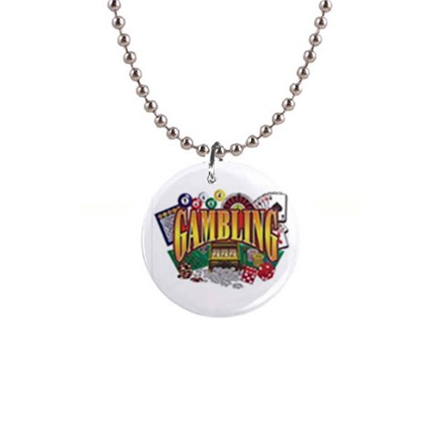 Gambling 1  Button Necklace from UrbanLoad.com Front
