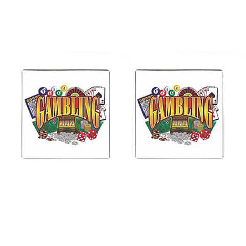 Gambling Cufflinks (Square) from UrbanLoad.com Front(Pair)