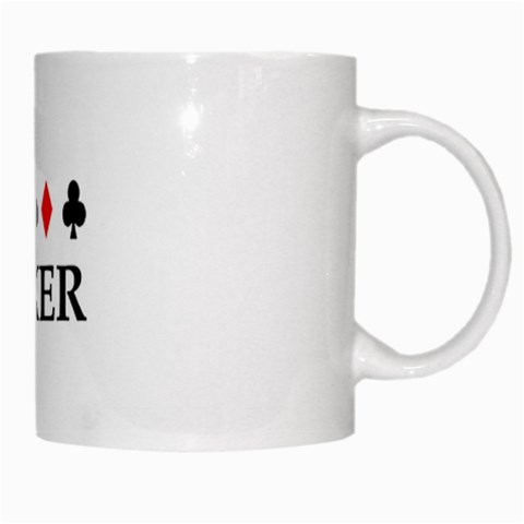 Poker White Mug from UrbanLoad.com Right