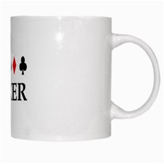 Poker White Mug from UrbanLoad.com Right