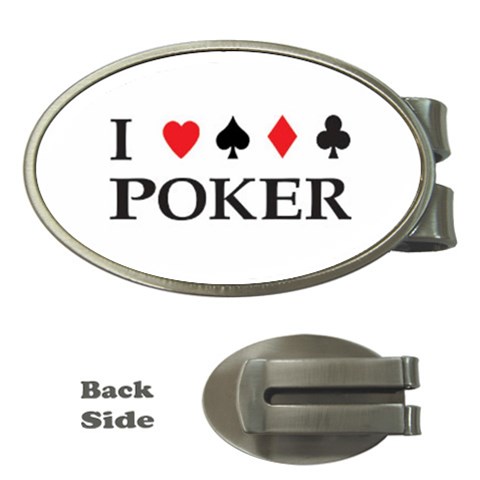Poker Money Clip (Oval) from UrbanLoad.com Front