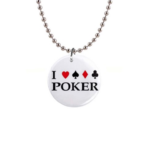 Poker 1  Button Necklace from UrbanLoad.com Front
