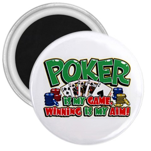 Poker Game 3  Magnet from UrbanLoad.com Front