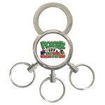 Poker Game 3-Ring Key Chain