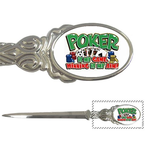 Poker Game Letter Opener from UrbanLoad.com Front
