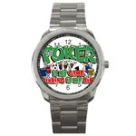 Poker Game Sport Metal Watch