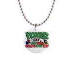 Poker Game 1  Button Necklace