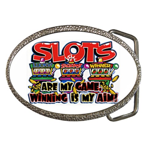 Slots Belt Buckle from UrbanLoad.com Front