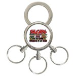 Slots 3-Ring Key Chain