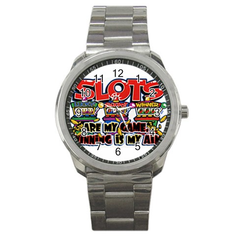 Slots Sport Metal Watch from UrbanLoad.com Front