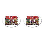 Slots Cufflinks (Oval)