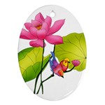 Lillies Ornament (Oval)