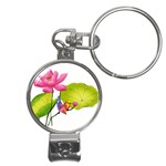 Lillies Nail Clippers Key Chain
