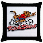 Soccer Throw Pillow Case (Black)