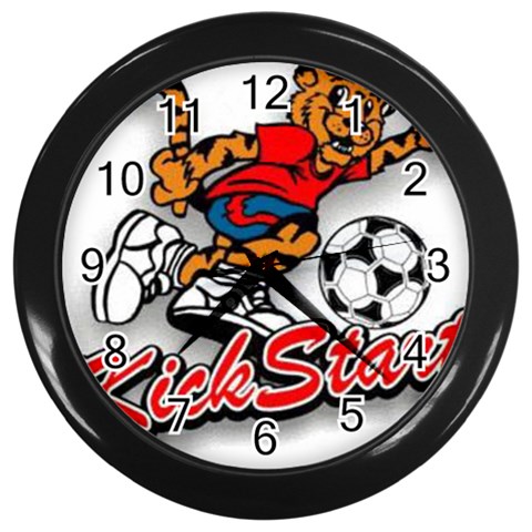 Soccer Wall Clock (Black) from UrbanLoad.com Front